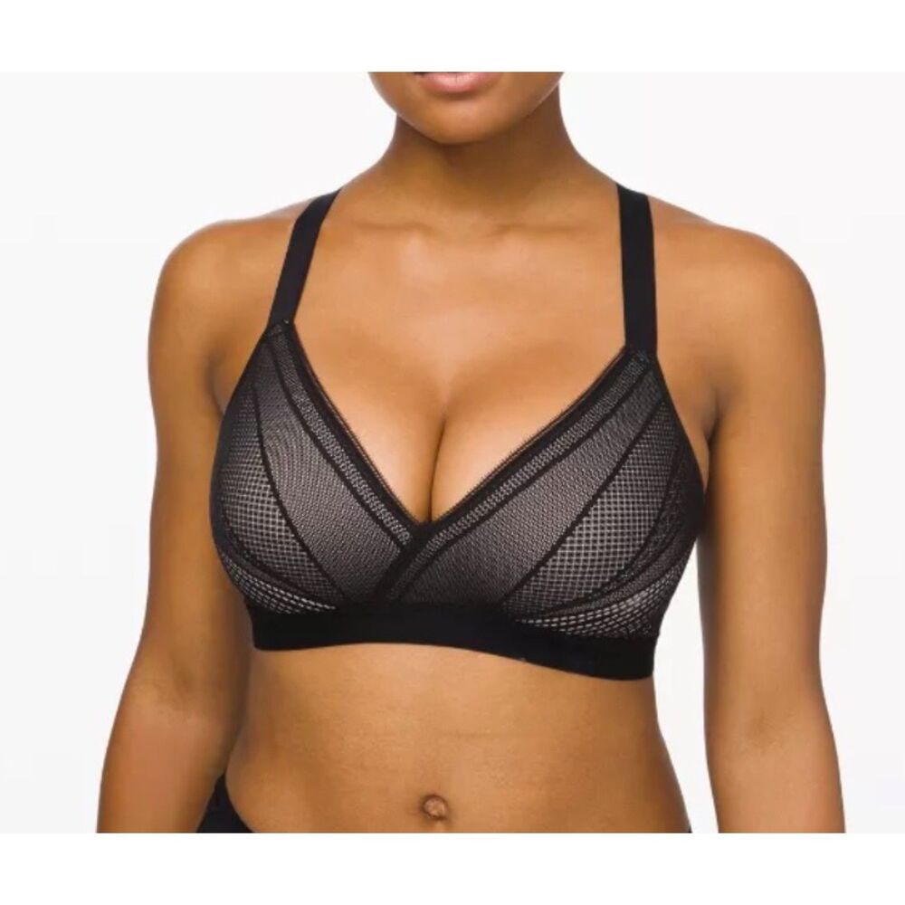 NWOT Lululemon Awake to Lace Bra in Black size 36D